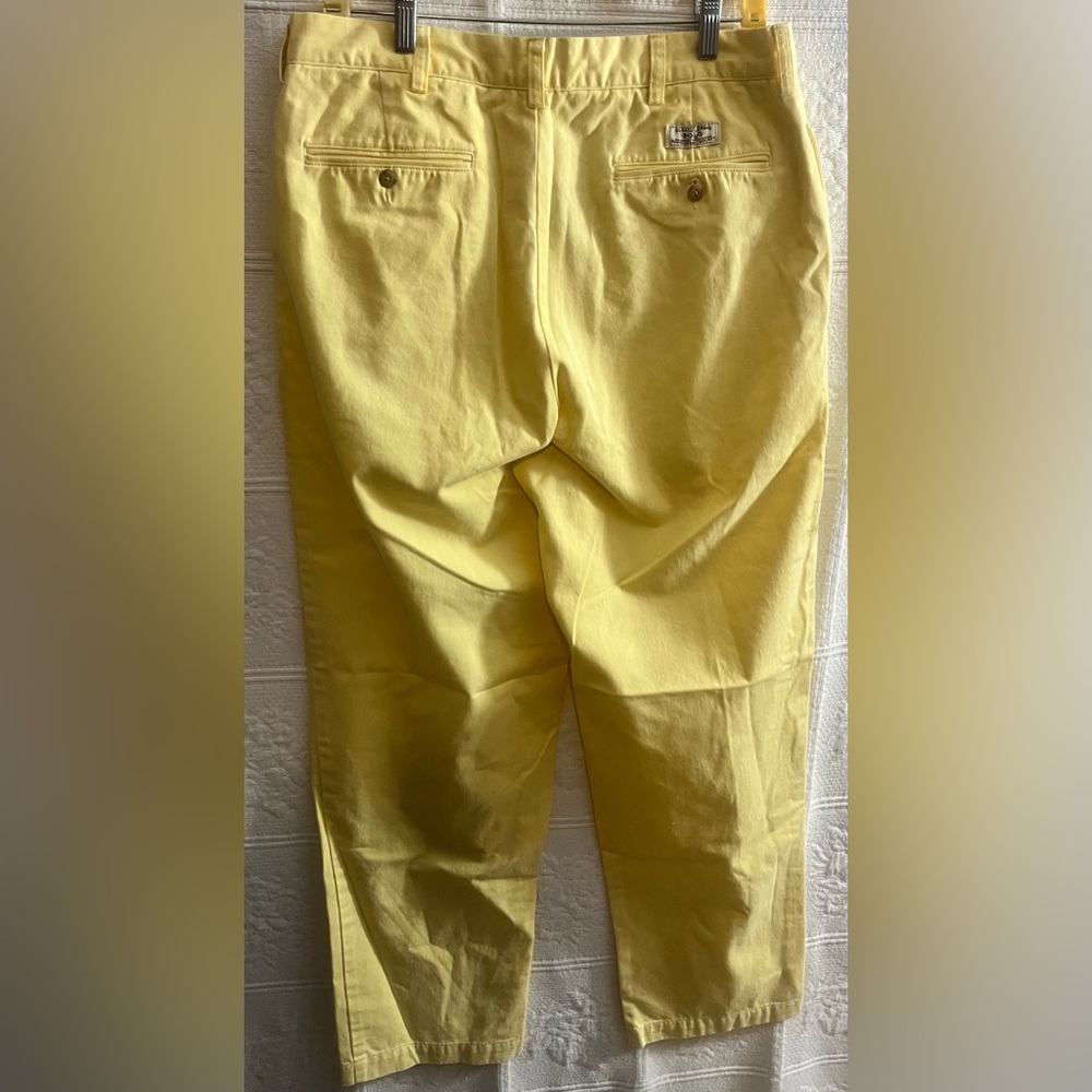 Vintage Polo by Ralph Lauren Classic Yellow Chinos 34x32 - Picture 2 of 5